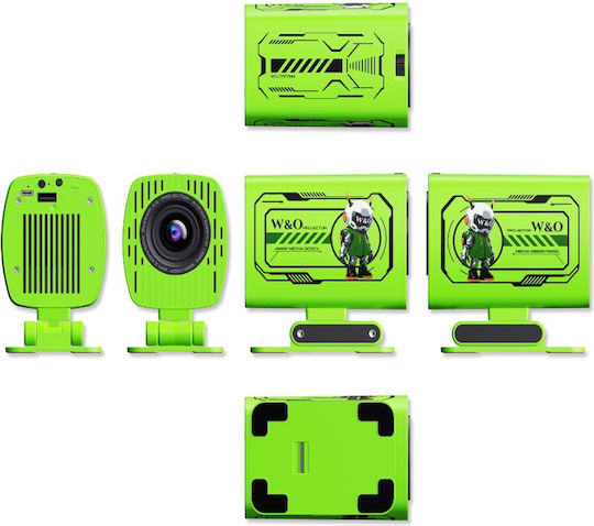 W&O Mini Projector LCD με Ενσωματωμένα Ηχεία W&O1GRN