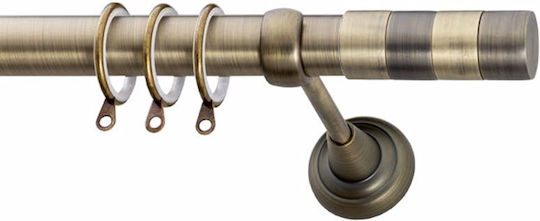 Frans Kurtinóxilo Metalic E8 Single Φ25mm 160cm Antic Bronz