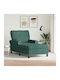 Modern Recliner Green L91xW157xH91cm