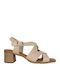 Leder Sandalen Beige