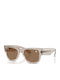 Ray Ban Mega Wayfarer Унисекс Слънчеви Очила с Бежова Пластмасова Рамка и Кафяви Стъкла RB0840S 68701A