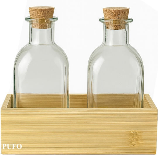 Öl- & Essigspender-Set Glas mit Ausgießer 250ml