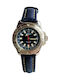 Catamaran Men's Watch Battery with Blue Leather Strap