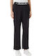 Women's Fabric Trousers Black