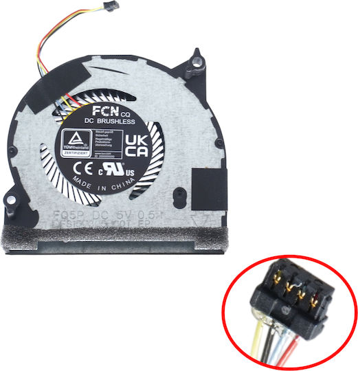 Ανεμιστηράκι Laptop Right Cpu Cooling Fan Asus Rog Ally 2023 Rc71l Nr2301l Rc71l-nh019w Rc71l-nh001w 13nr0gy0m01011 13nr0gy0m01012 236e.00pg 6033b0124501 Fq5n Fqw1 Dfs150705b10t Fqwo Dfs5f22b049546 4pin Κωδ.81543