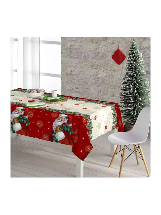 Borea Weihnachtlich Tischtuch Stoff Rot L180xB140cm.
