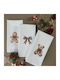 Borea Set Christmas Towels Fabric White L70xW50cm. 3pcs