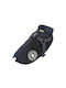 Denik Pets Black Fleece / Waterproof Dog Coat Large with 56cm Back Length