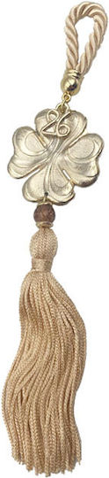 Marhome Hanging Lucky Charm Clover Gold made of Metal 22cm 1pcs