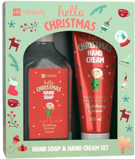 HiSkin Hello Christmas Festive Mulled Wine Σετ Περιποίησης για Ενυδάτωση & Καθαρισμό Σώματος 2τμχ