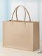 Shoulder Bag Felt 44x34cm Beige