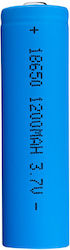 Li-ion 18650 Batterie 1200 mAh Kapazität 3,7 V Blau