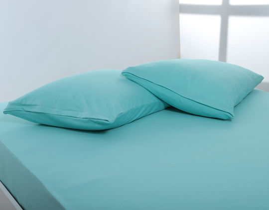 Silk Fashion Сет Калъфки за Възглавници с корица за плик Sea Green 50x70см.