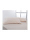 Silk Fashion Pillowcase Set with Envelope Cover Light Beige 50x70cm.