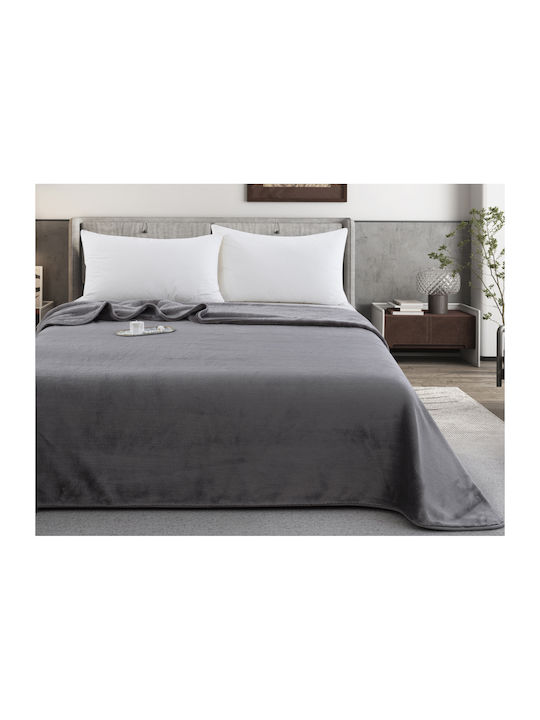 Liolios Home Zurigo Double Blanket 220x240cm Gray