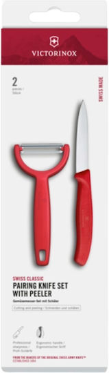 Victorinox Inox Cooking Utensil Set with Base Red Swiss Classic 2pcs