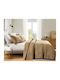 Liolios Home Set Coverlet King Size Lt Coffee 260x240cm 3pcs