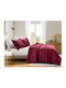 Liolios Home Подредба Покривало Полутораспално Burgundy 180x240см 2бр