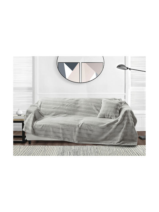 Liolios Home Μαξιλάρι Καναπέ Grey 45x45εκ.