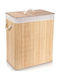 Vilde Καλάθι Απλύτων Bamboo 90lt με Καπάκι 50x30.5x60.5cm Μπεζ