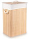 Vilde Καλάθι Απλύτων Bamboo 70lt με Καπάκι 40x30x60cm Μπεζ
