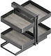 Emuca Wardrobe Expanding Hardware with Brakes Gray 223-8383435HAR