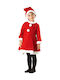Velvet Christmas Costume Little Santa Girl 7-9 Years