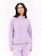 Winter Women's Fleece Blouse Hiking with Zipper Thistle Purple