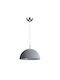 Agora Lighting Adjustable Pendant Light Gray with Socket E27 30cm