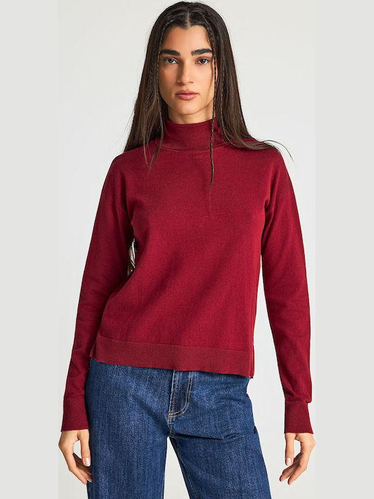 Funky Buddha Women's Sweater Cotton Turtleneck ...