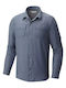 Langärmlig Hemd Blue