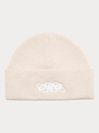 Beanie Ανδρικός Σκούφος Πλεκτός σε Μπεζ χρώμα