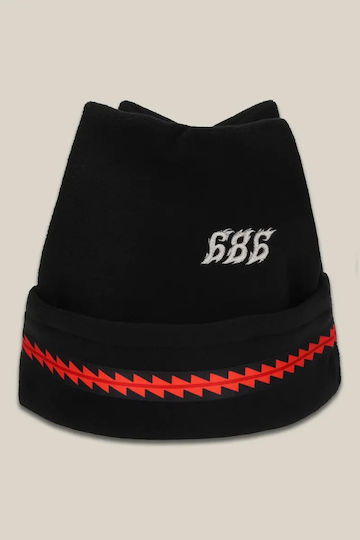 Beanie Unisex Fleece Beanie Knitted in Black color