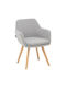 Safira Stühle Speisesaal Grey Shade 1Stück 57x58x84cm