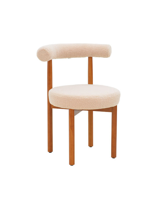 Fenza Столички Трапезария Beige Bouclé, Walnut ...