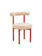 Fenza Столички Трапезария Beige Bouclé, Walnut Shade 2бр 60x54x75бр