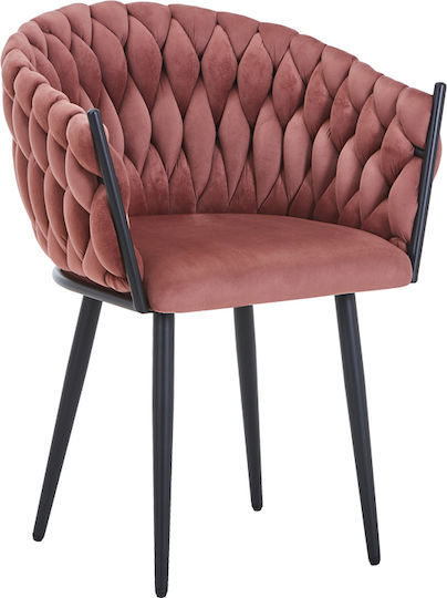 Vivian Dining Room Velvet Armchair Rotten Apple 61x55x80cm