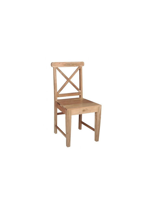 Kika Καρέκλες Κουζίνας Ξύλινες Φυσικό 2τμχ 46x50x94εκ.