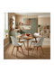 Viva Dining Room Polypropylene Chair White - Natural 48.5x54x80cm