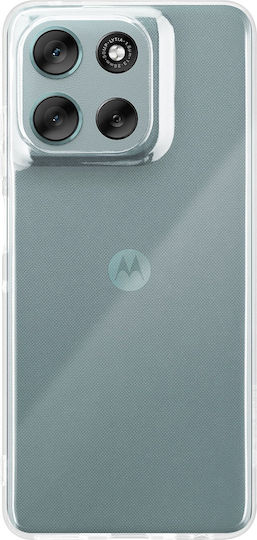 Tactical Umschlag Rückseite Silikon Transparent (Moto G56)