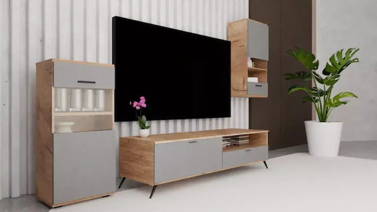 Wohnzimmer TV-Einheit Walnut - Grey