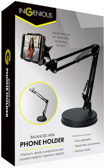 The Source Cell Phone Stand with Extension Arm in Black Color 126995