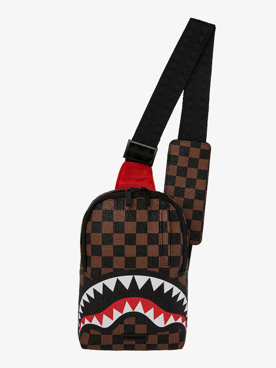 Sprayground Big City Emboss Geantă Pentru Piept Maro B8237