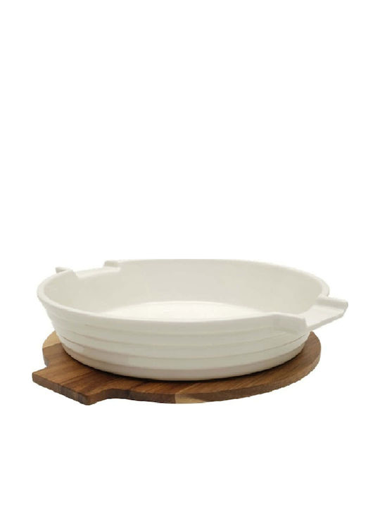 Espiel Porcelain Salad Bowl White 27.7x24.4x6.2cm