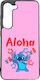 High Durability Mobile Phone Case Samsung Galaxy A35 5g Black Silicone Back Cover Lilo Stitch No3 Pink Aloha