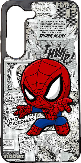 High Resistance Mobile Phone Case Samsung Galaxy A35 5g Black Silicone Back Cover Spiderman No1