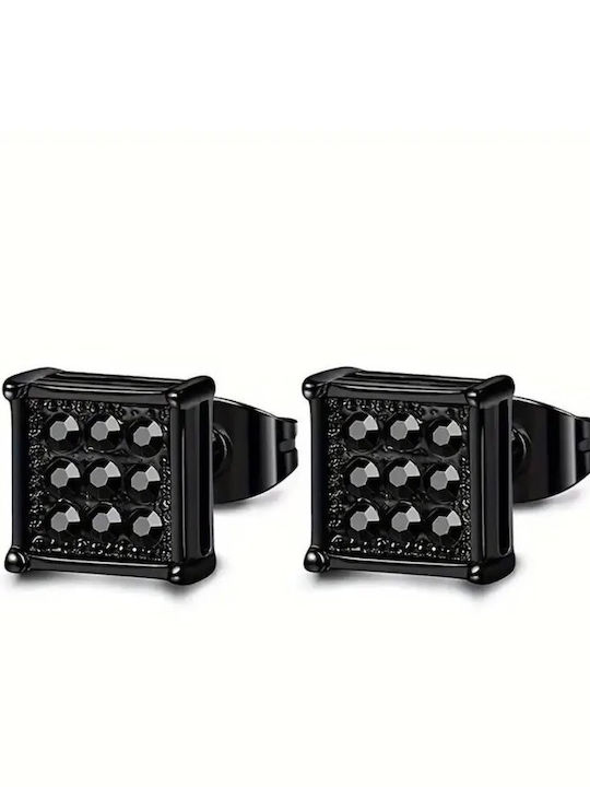 Bijou Box Men's Earrings made of Steel with Stones