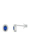 Metrongold Single Earring made of White Gold with Diamond
