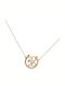 Halskette Talisman Bogen aus Gold 9 K