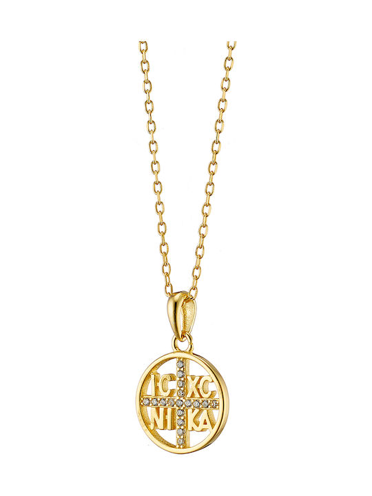 Oxzen Necklace Constantine Talisman from Gold Plated Silver Oxzen Necklace Constantine Talisman from Gold Plated Silver
